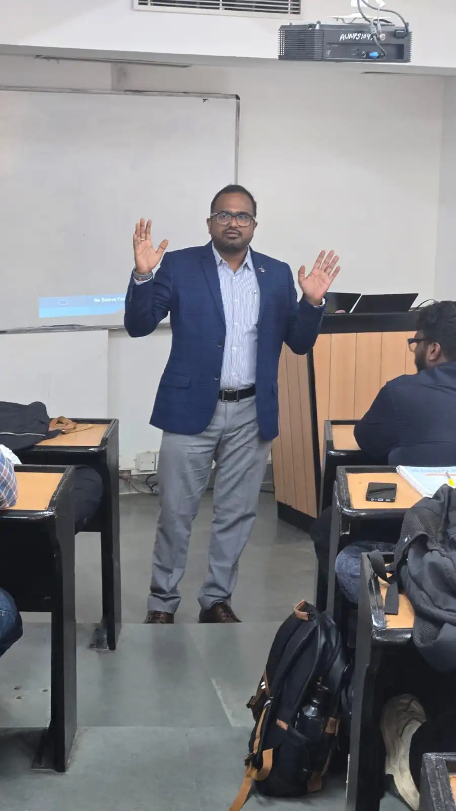 Dr. H. Jeevan Rao speaking